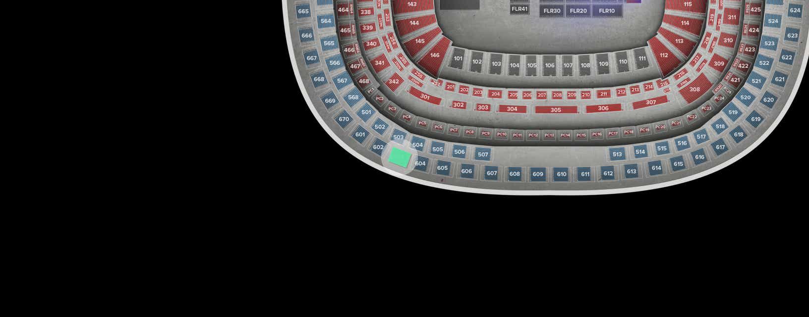 Seat view from Upper