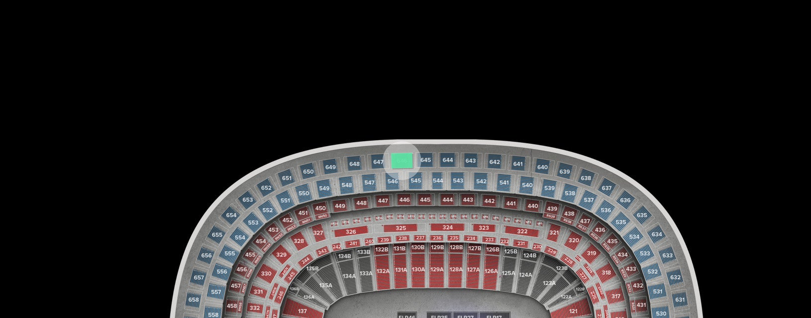 Seat view from Upper