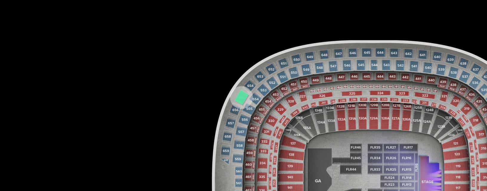 Seat view from Upper