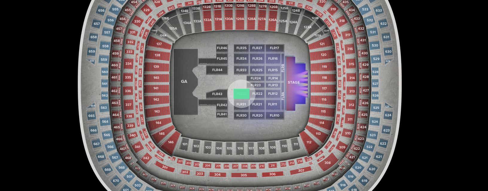 Seat view from Floor