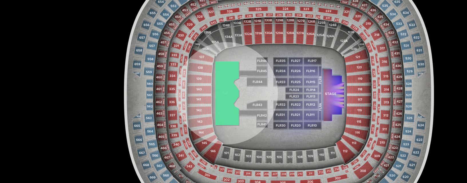 Seat view from