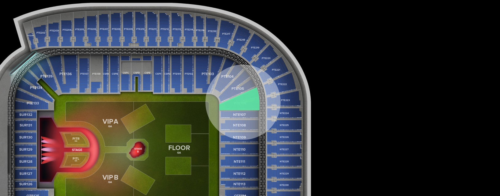Seat view from Lower
