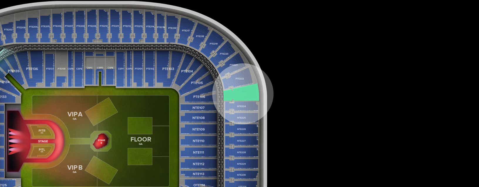 Seat view from Upper