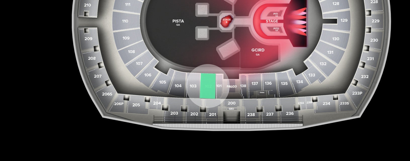 Seat view from Lower