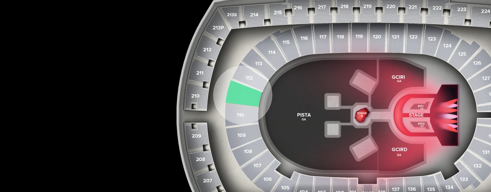 Seat view from Lower