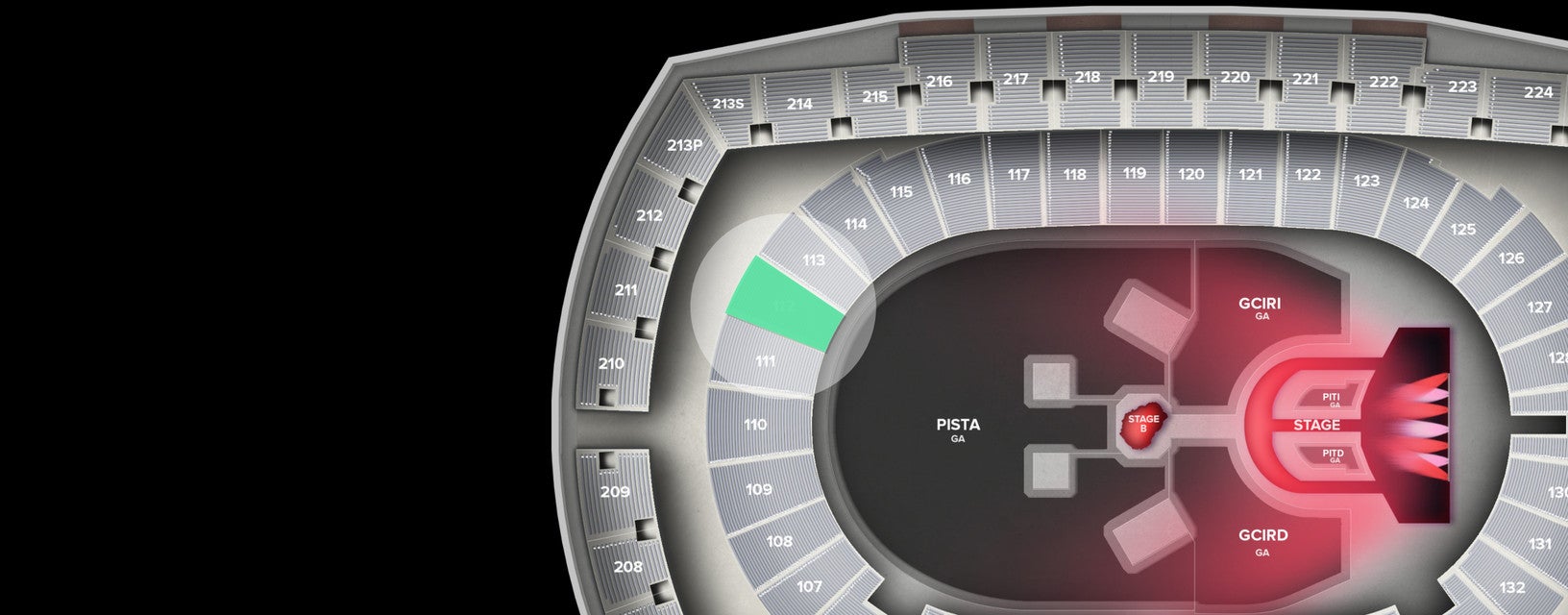 Seat view from Lower