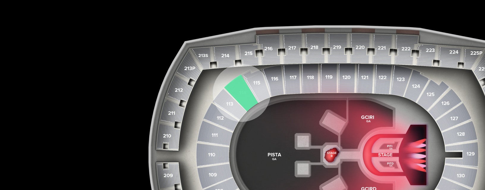Seat view from Lower