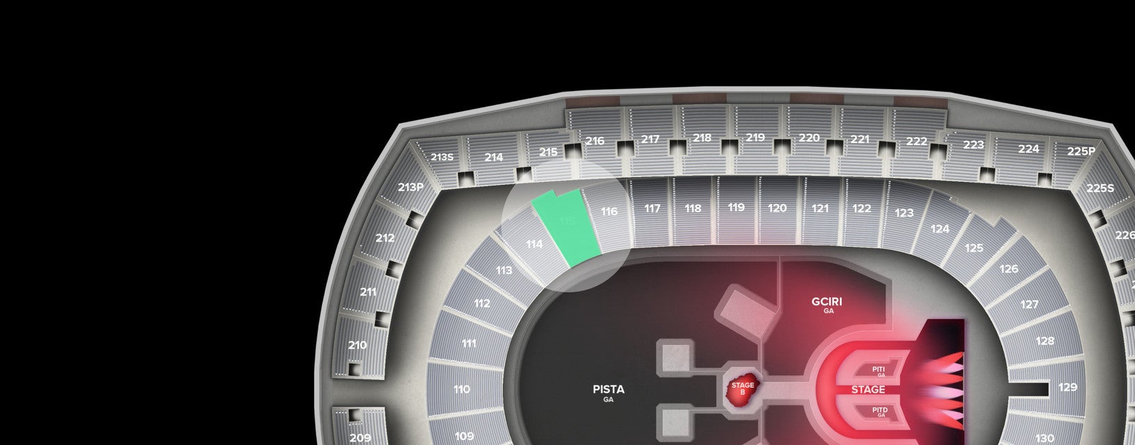 Seat view from Lower