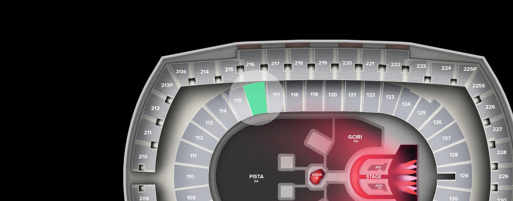 Seat view from Lower