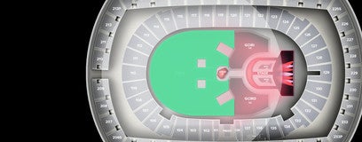 Seat view from Pista