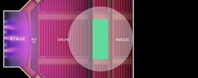 Seat view from Front Mezzanine Center