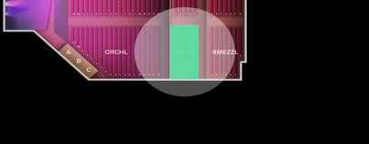 Seat view from Front Mezzanine Left