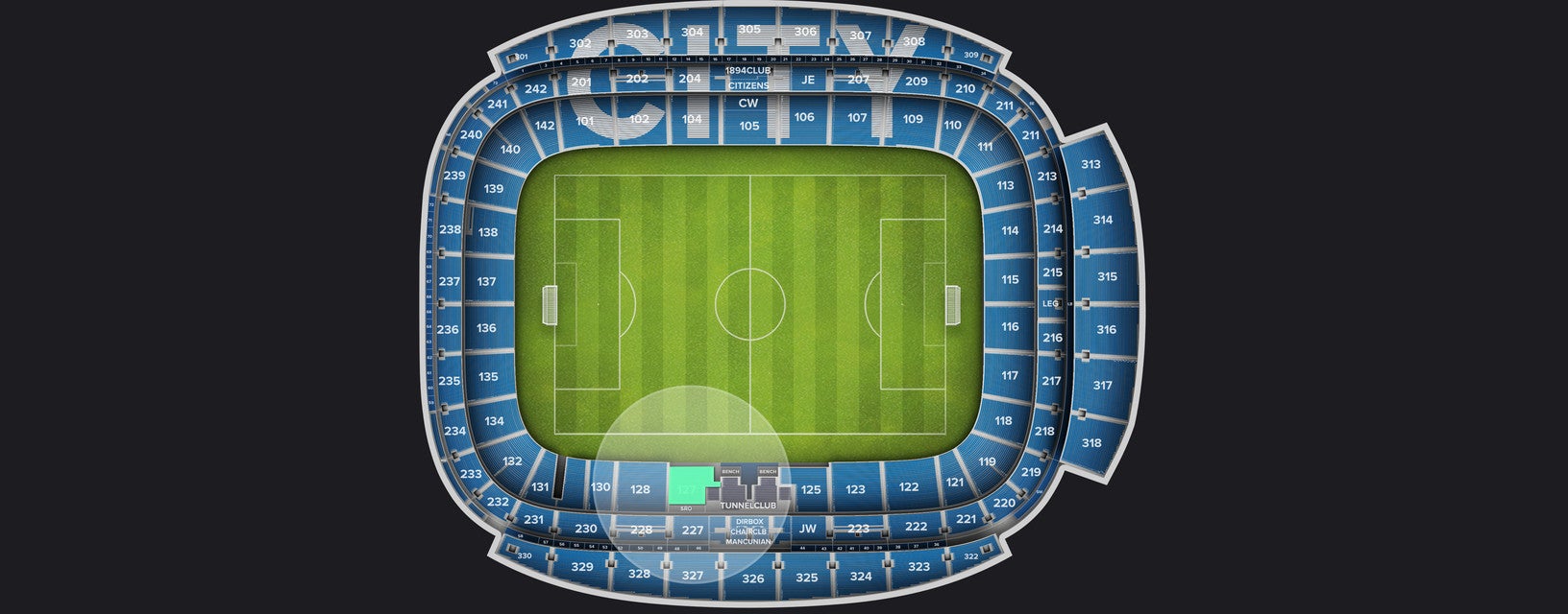 Seat view from Longside Lower
