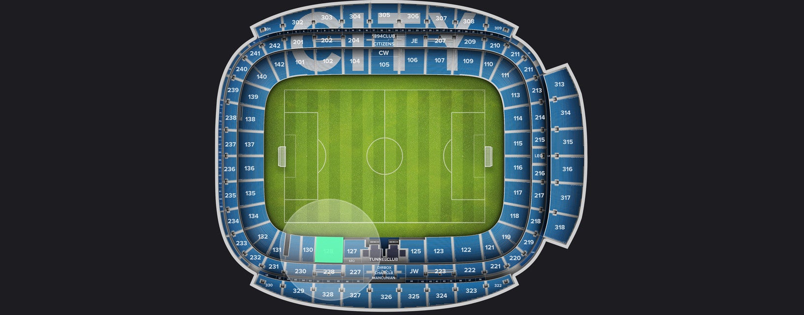 Seat view from Longside Lower
