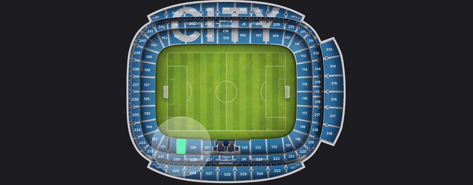 Seat view from Longside Lower