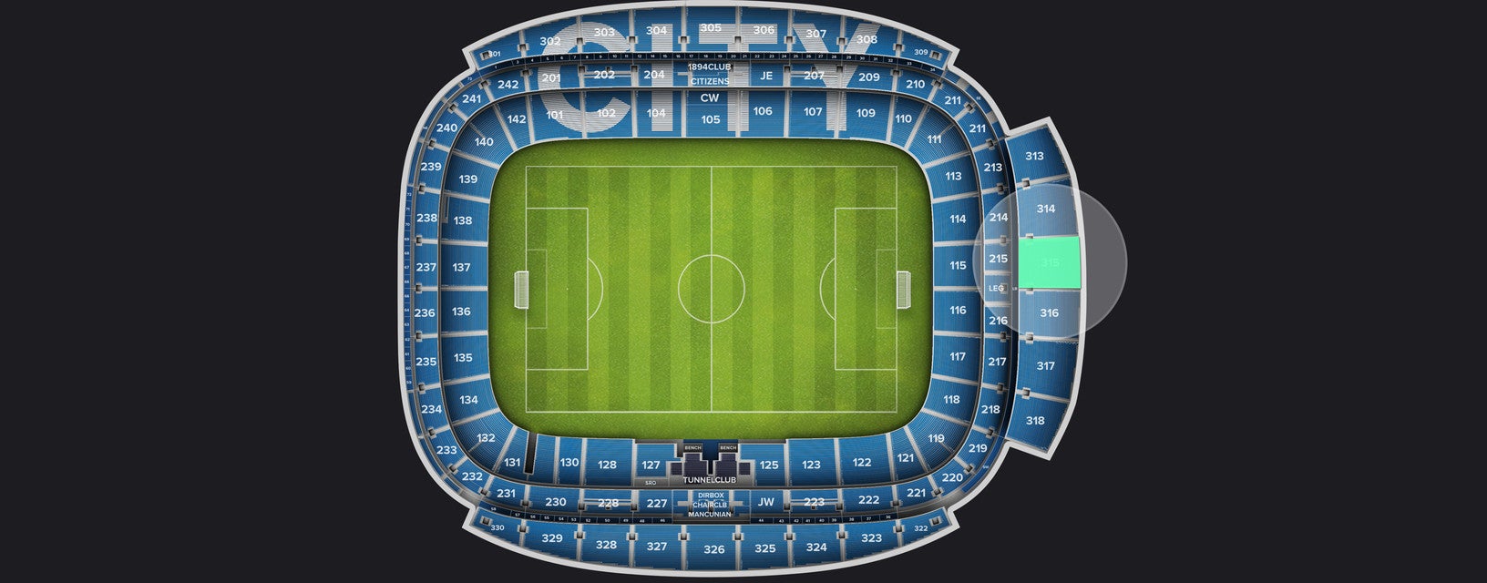 Seat view from Shortside Upper
