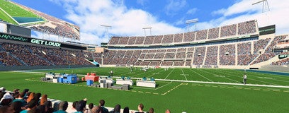 Seat view from Sideline