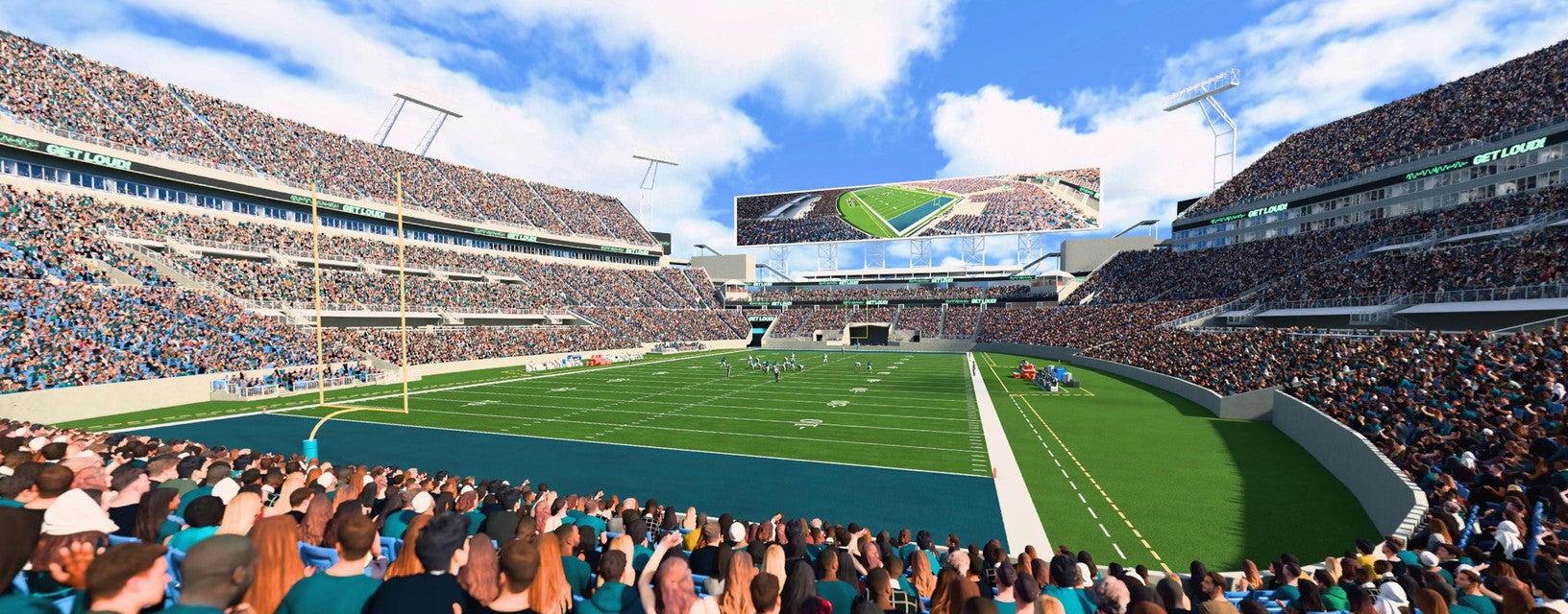 Seat view from Field End Zone