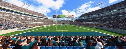 Seat view from Field End Zone