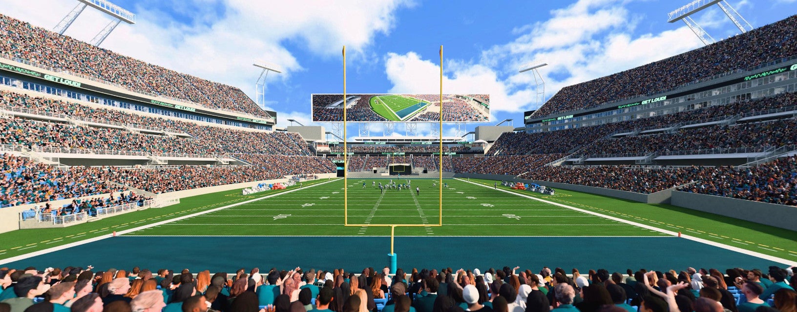 Seat view from Field End Zone