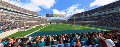 Seat view from Field End Zone