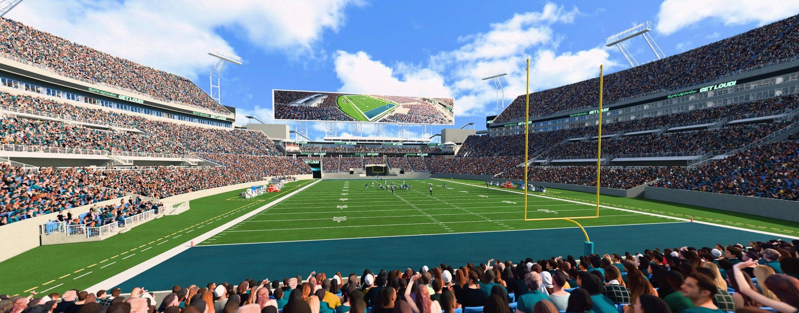 Seat view from Field End Zone