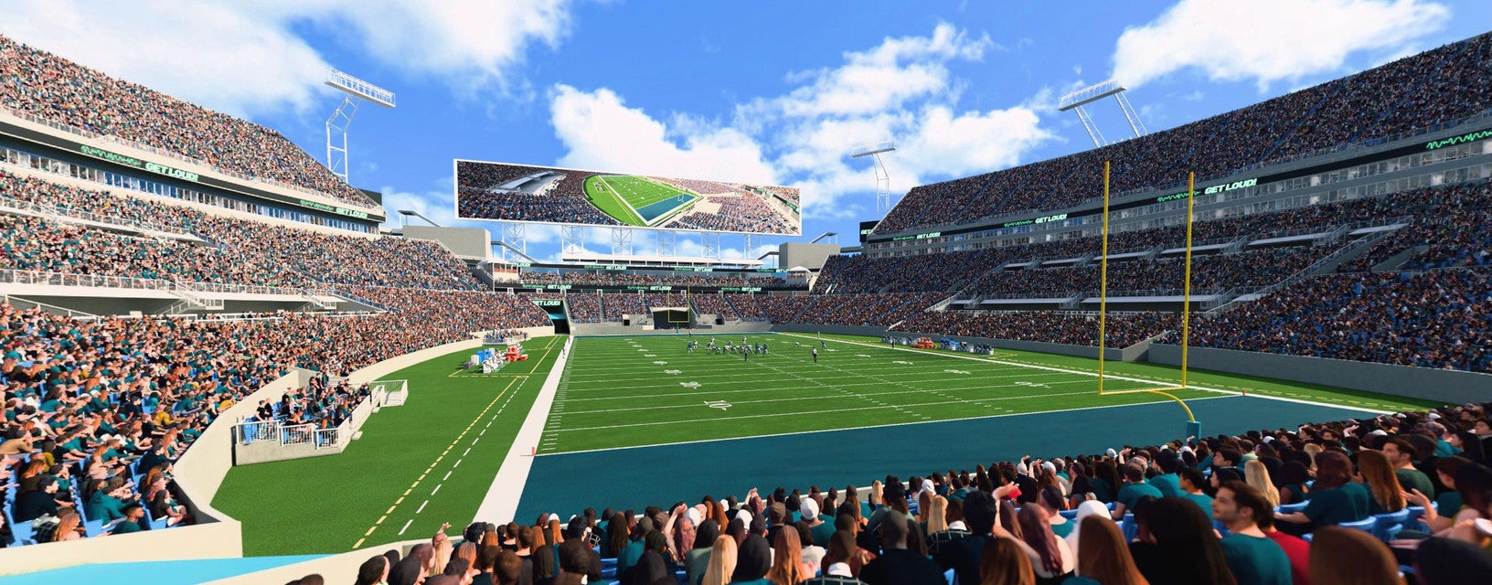 Seat view from Field End Zone