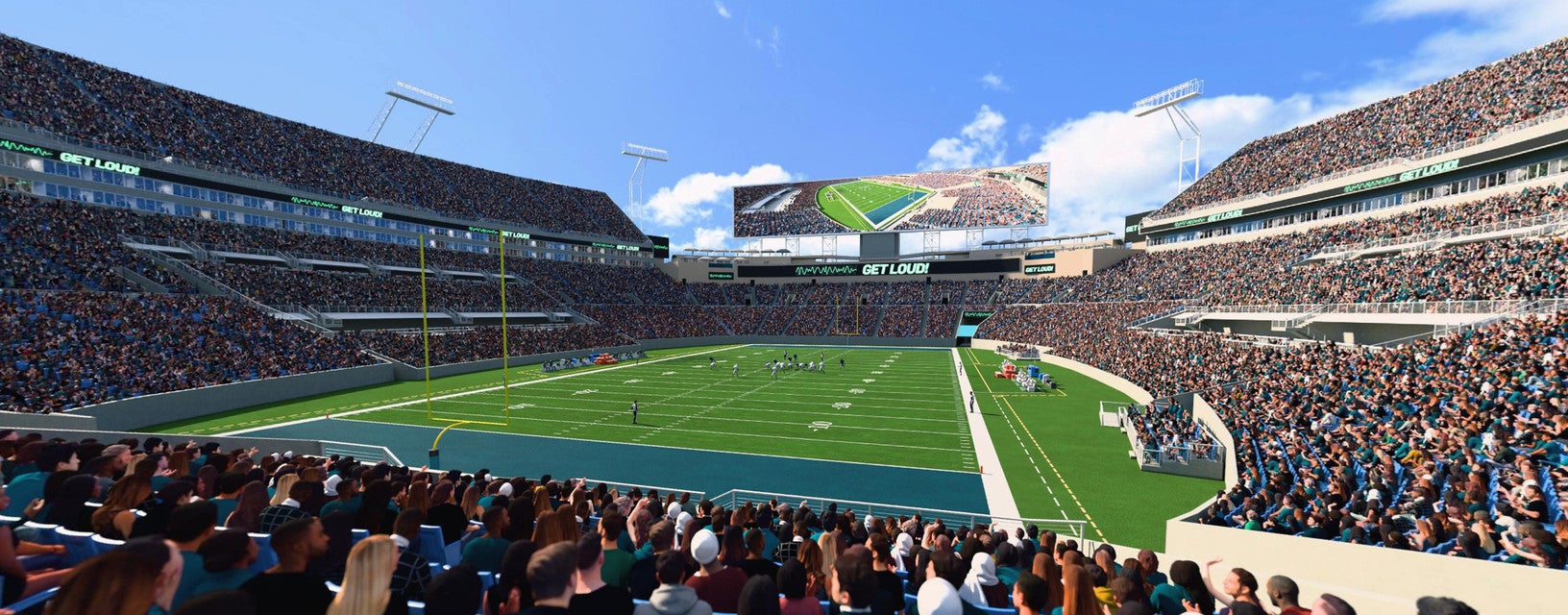 Seat view from Field End Zone