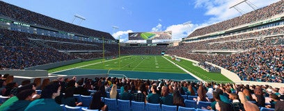 Seat view from Field End Zone