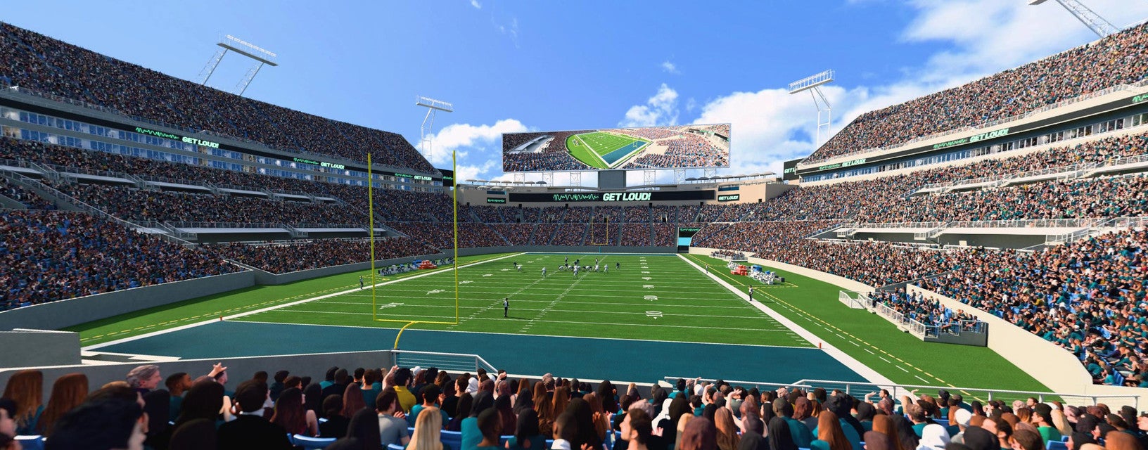 Seat view from Field End Zone