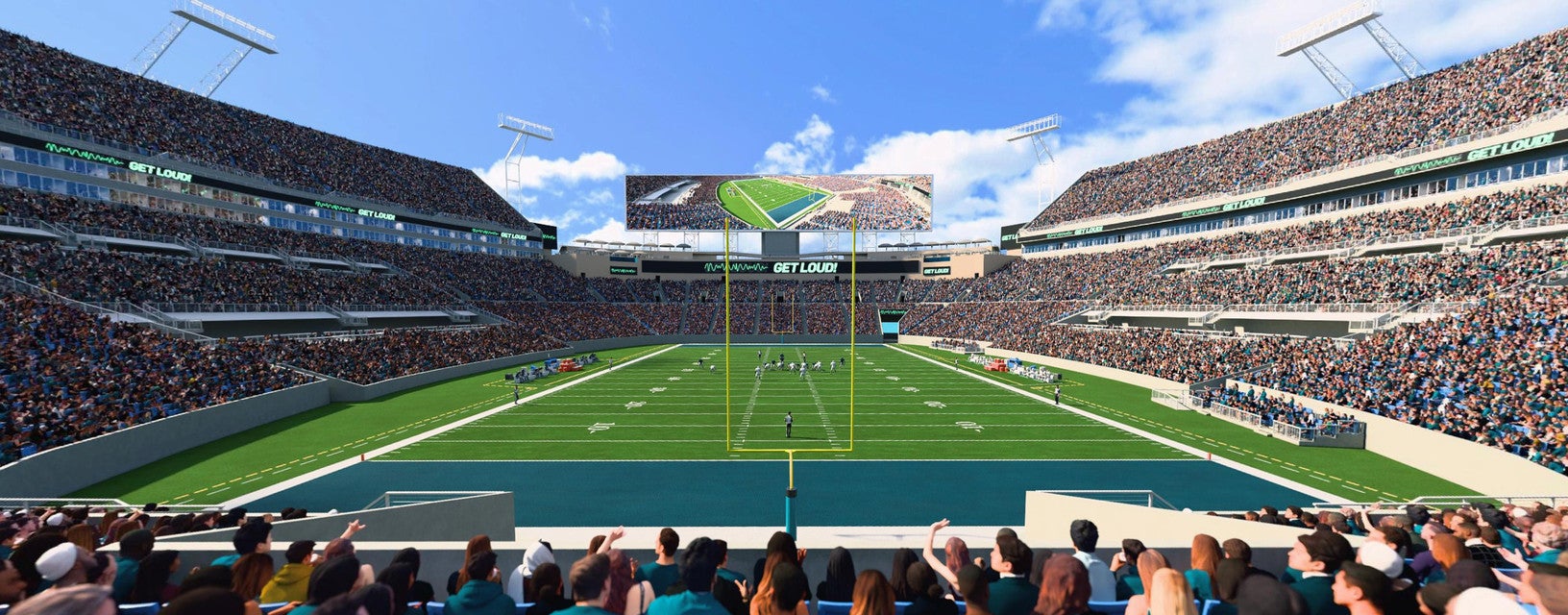 Seat view from Field End Zone