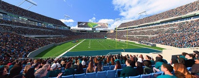 Seat view from Field End Zone