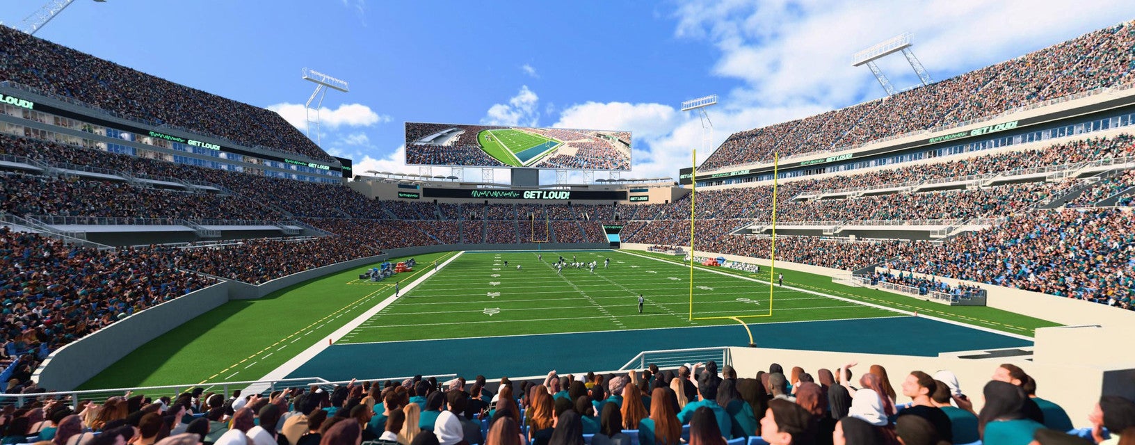 Seat view from Field End Zone