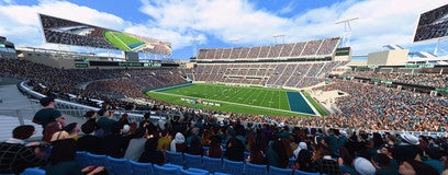 Seat view from Middle Sideline