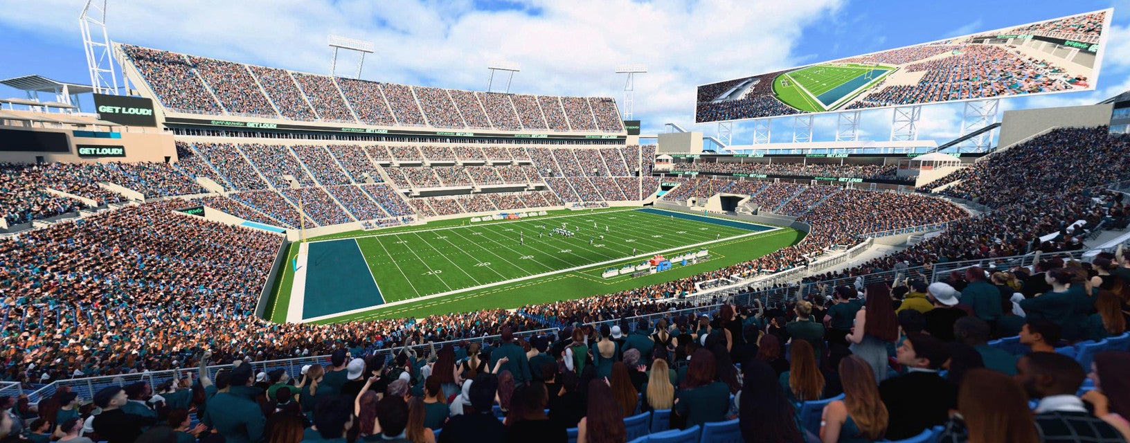 Seat view from Middle Sideline