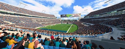 Seat view from Middle End Zone