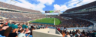 Seat view from Middle End Zone