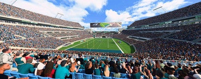 Seat view from Middle End Zone