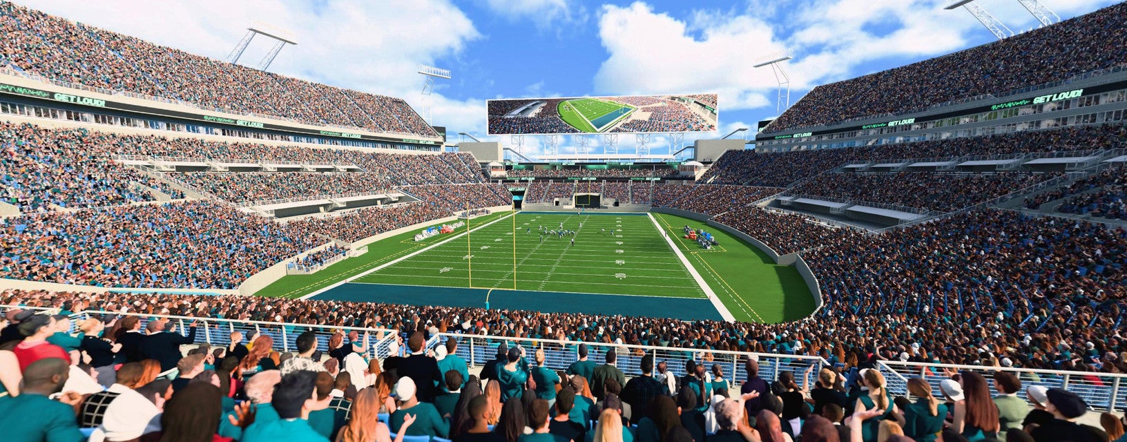 Seat view from Middle End Zone