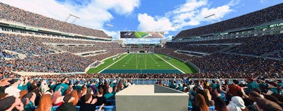 Seat view from Middle End Zone