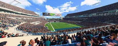 Seat view from Middle End Zone
