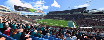Seat view from Middle Sideline