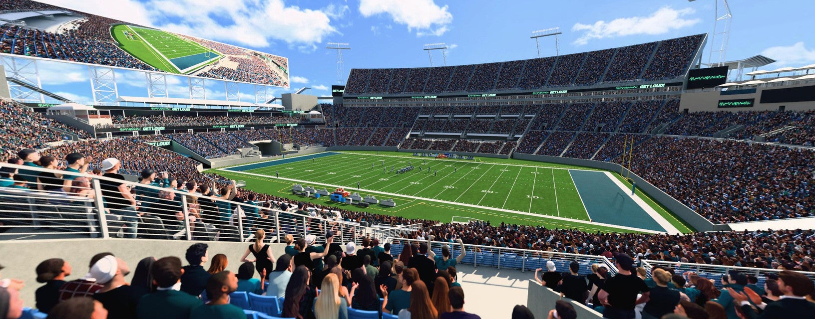 Seat view from Middle Sideline