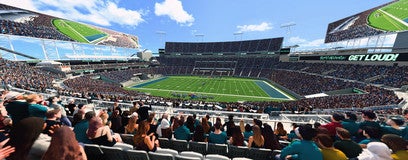 Seat view from Middle End Zone