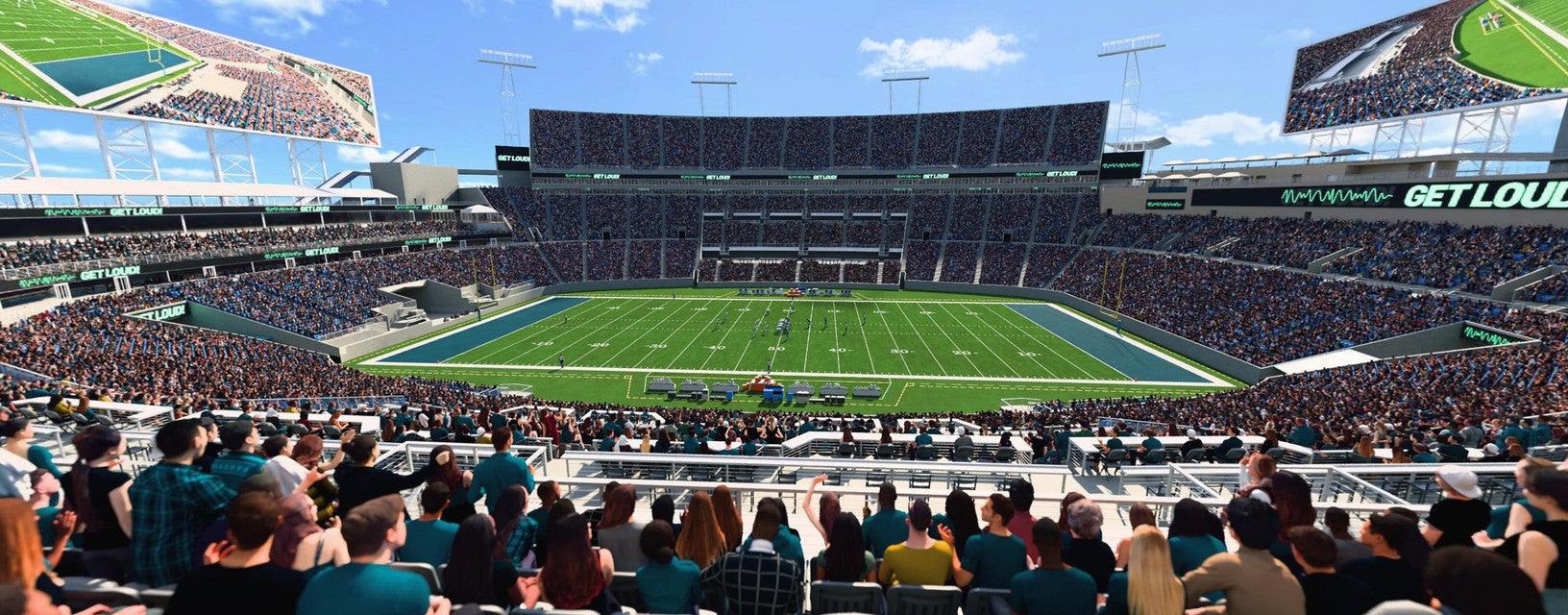 Seat view from Middle End Zone