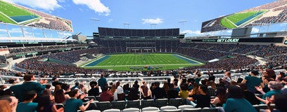Seat view from Middle End Zone