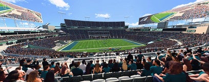 Seat view from Middle End Zone