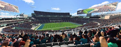 Seat view from Middle End Zone
