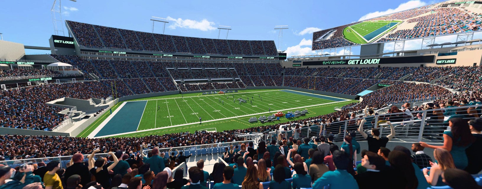 Seat view from Middle Sideline