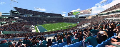 Seat view from Middle Sideline